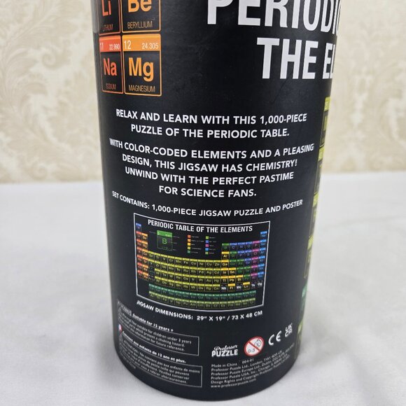 Professor Puzzle "Periodic Table Of The Elements" 1000 Piece Jigsaw Puzzle - Picture 4 of 8